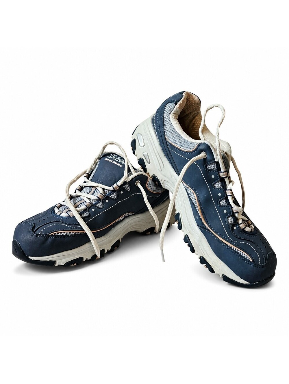 Skechers D’Lites Sneakers Women’s Estimated 9 Navy Pink Chunky Athletic